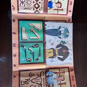 Roy Rogers cut out dolls